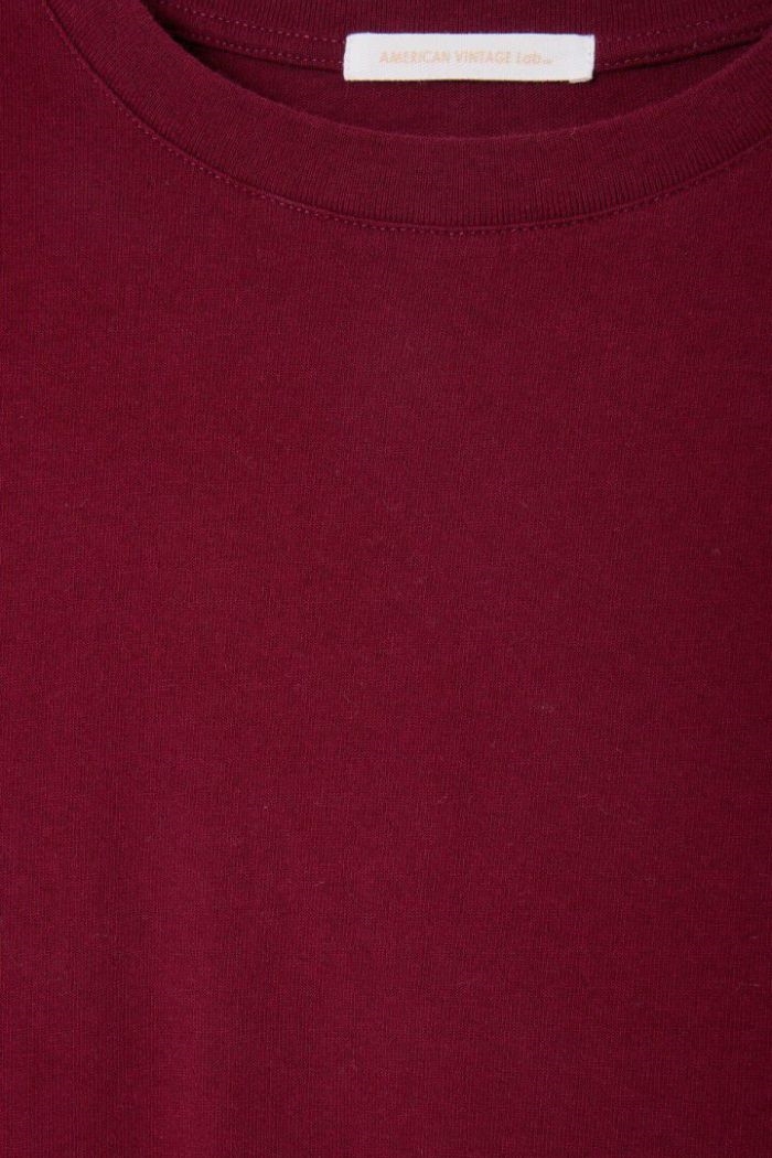 American Vintage, OUK02AE t-shirt, VINTAGE BURGUNDY